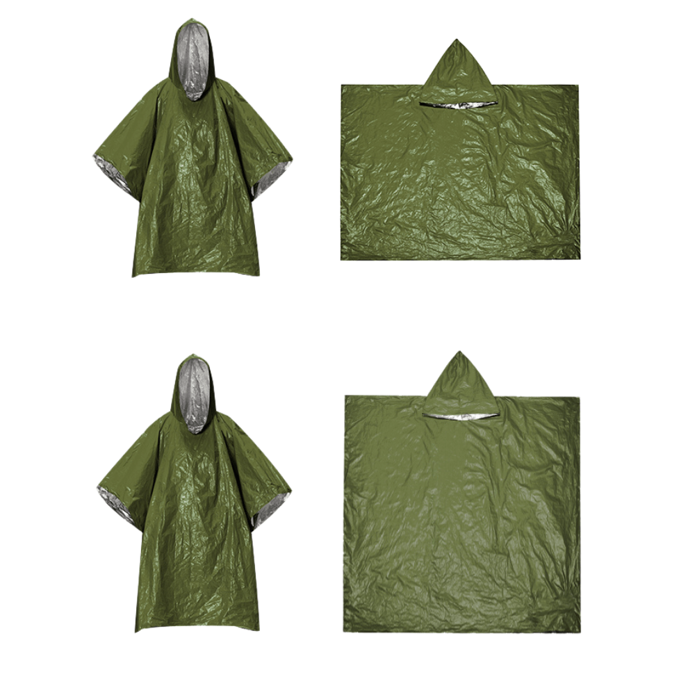 Multifunctional emergency raincoat