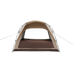 Silver painted four-person park tent