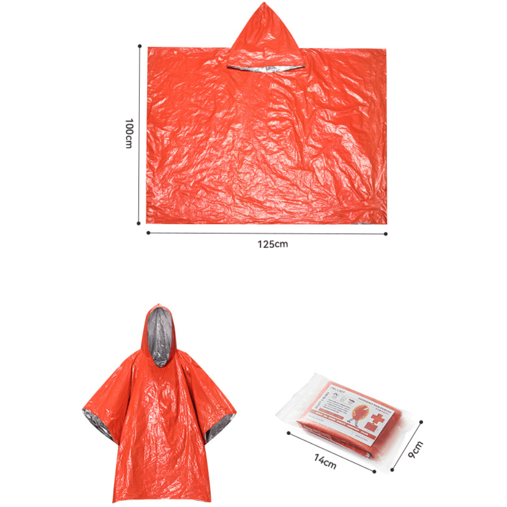 Multifunctional emergency raincoat