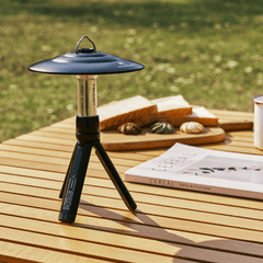 Functional camping light tripod