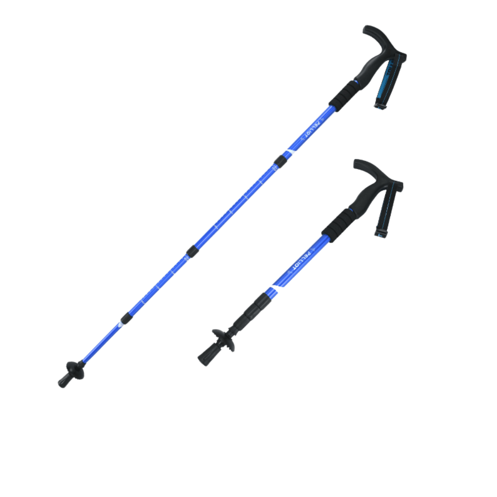 Carbon Steel Telescopic Folding Trekking Pole