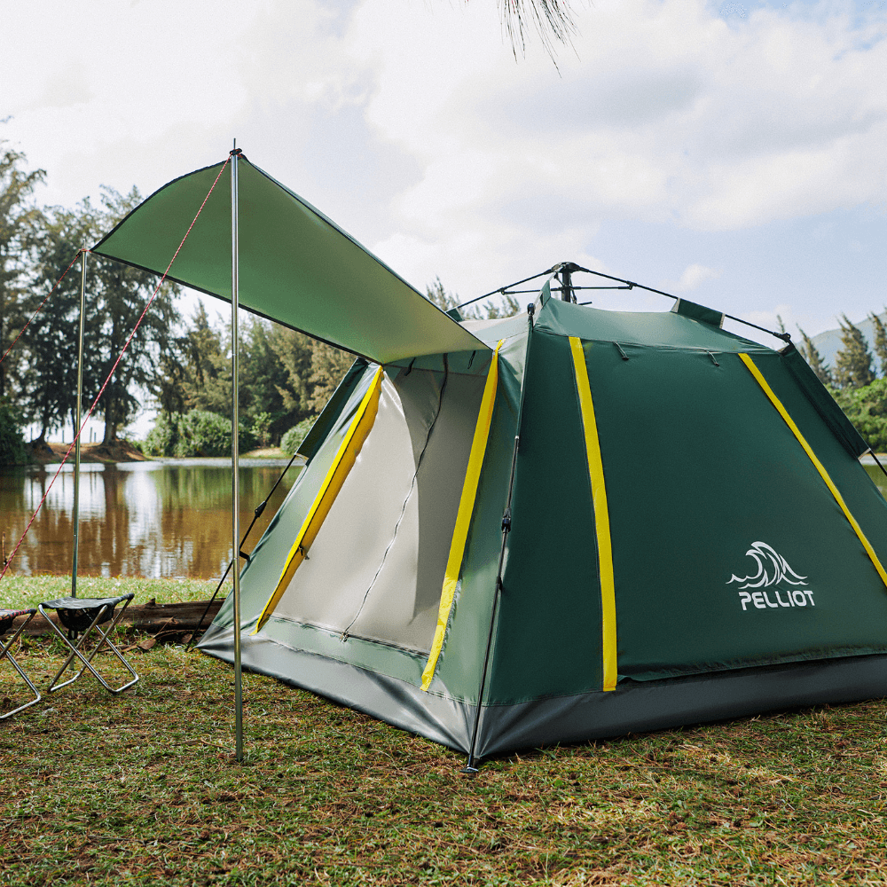 PELLIOT Tent portable folding thickened fully automatic tent for 5-6 people